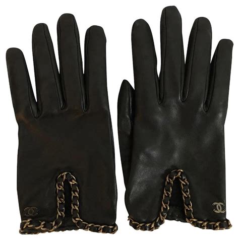 leather gloves chanel|authentic Chanel gloves.